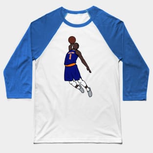 Dennis Smith Jr Dunk - New York Knicks Baseball T-Shirt